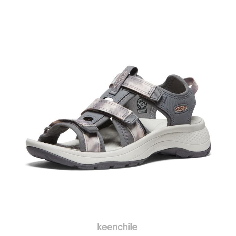 calzado KEEN astoria west con puntera abierta leonado/teñido anudado mujer J4XN6535 - Image 3