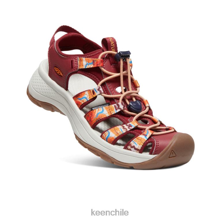 calzado KEEN astoria west x afro al aire libre ola naranja/rojo mujer J4XN6554 - Image 3
