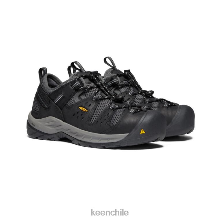 calzado KEEN atlanta cool ii (puntera de acero) negro/sombra oscura hombres J4XN6277 - Image 2