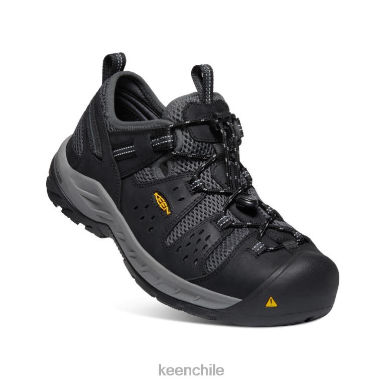 calzado KEEN atlanta cool ii (puntera de acero) negro/sombra oscura hombres J4XN6277 - Image 3