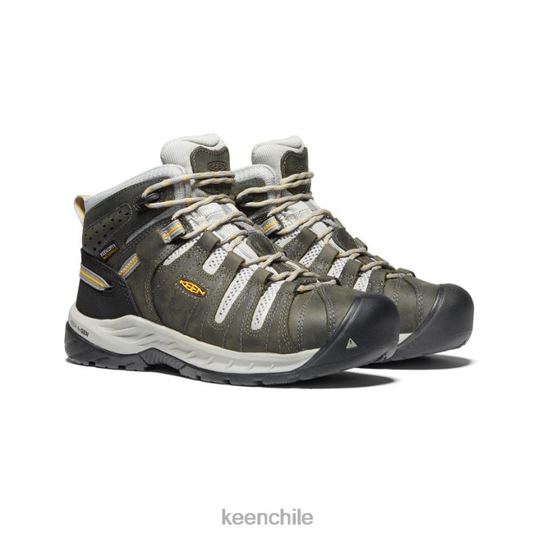 calzado KEEN Bota impermeable Flint II (puntera de acero) imán/vapor mujer J4XN6599 - Image 2