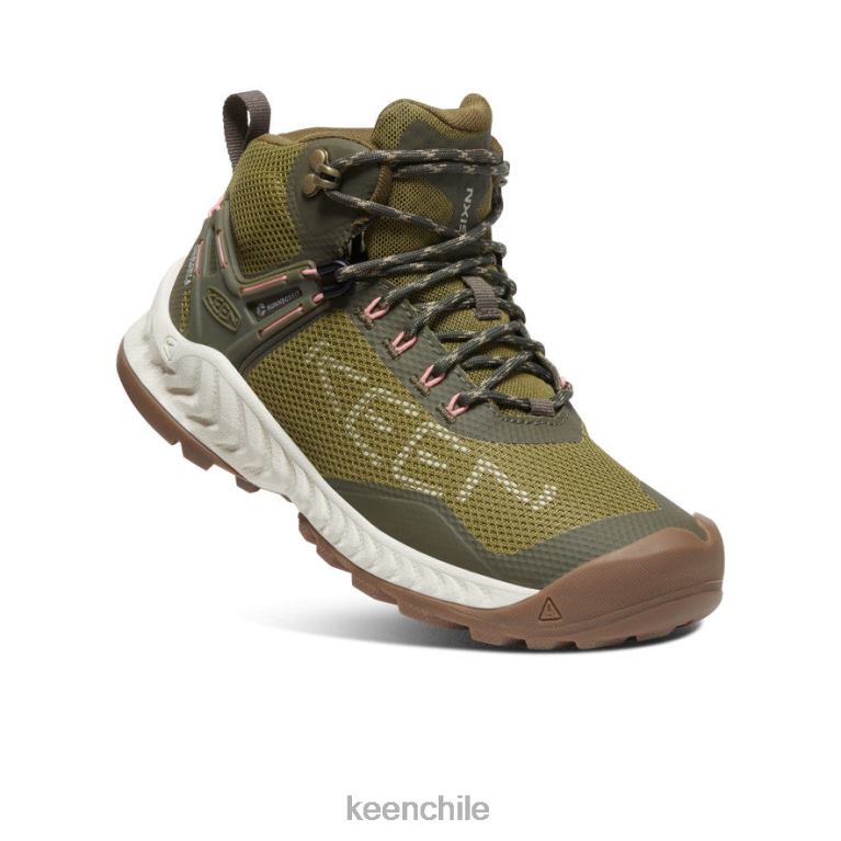 calzado KEEN bota impermeable nxis evo verde oliva/abedul plateado mujer J4XN6468 - Image 3