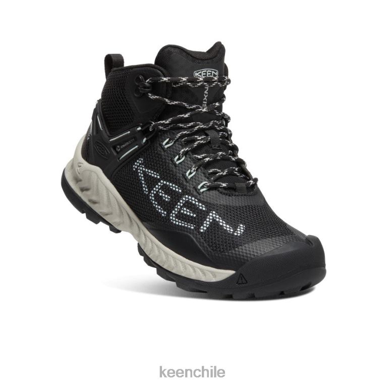 calzado KEEN bota impermeable nxis evo vidrio negro/azul mujer J4XN6467 - Image 3