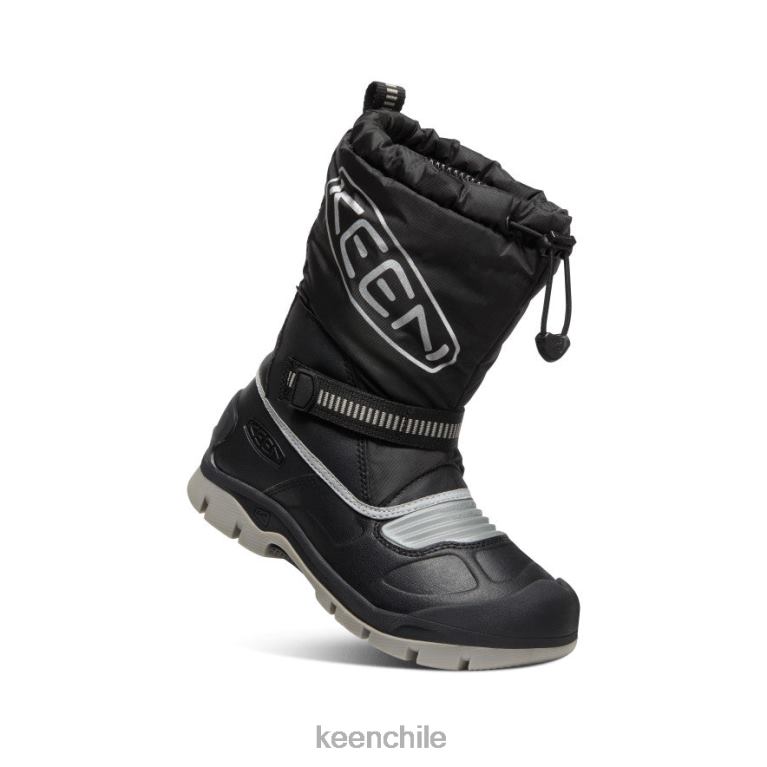 calzado KEEN bota impermeable para nieve troll negro/plata niños grandes J4XN61000 - Image 3