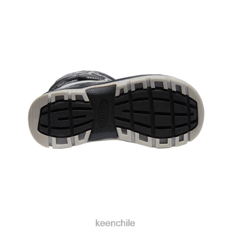 calzado KEEN bota impermeable para nieve troll negro/plata niños grandes J4XN61000 - Image 4