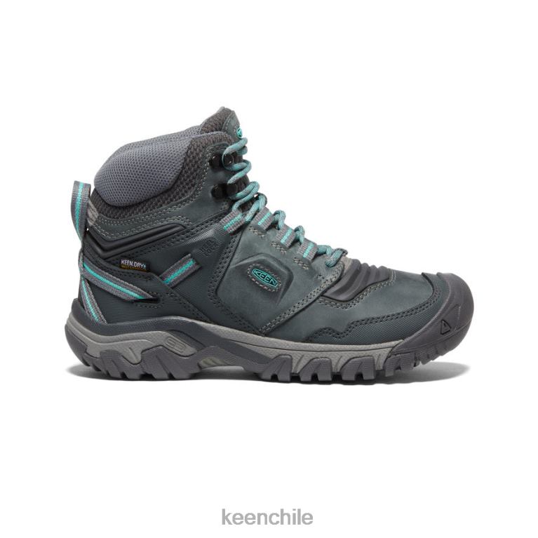calzado KEEN bota impermeable ridge flex gris acero/porcelana mujer J4XN6574 - Image 1