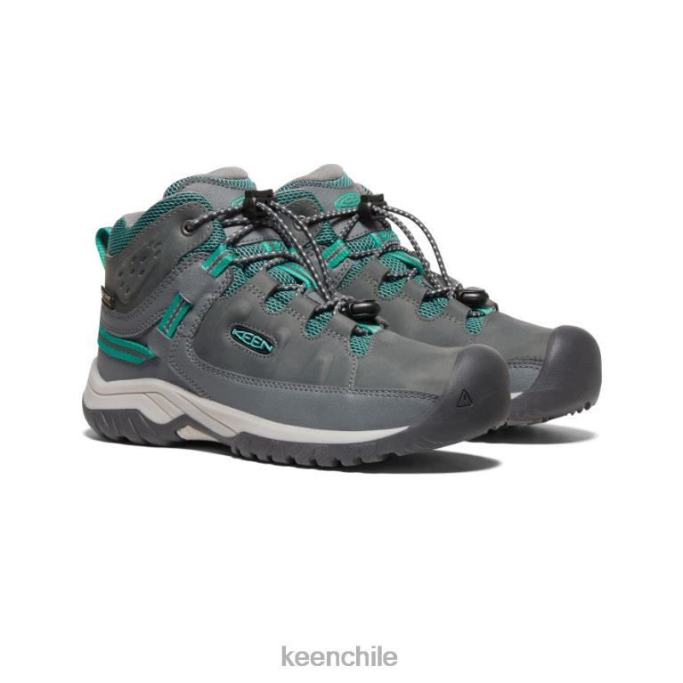 calzado KEEN bota impermeable targhee gris acero/porcelana niños grandes J4XN6896 - Image 2