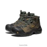 calzado KEEN Braddock impermeable medio (puntera de acero) gárgola/noche del bosque hombres J4XN6354 - Image 2
