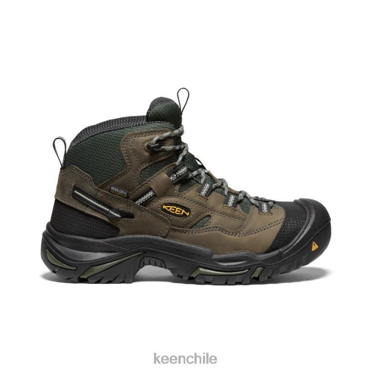 calzado KEEN Braddock impermeable medio (puntera de acero) gárgola/noche del bosque hombres J4XN6354 - Image 1