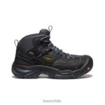 calzado KEEN Braddock impermeable medio (puntera suave) cuervo/azul finca hombres J4XN6367