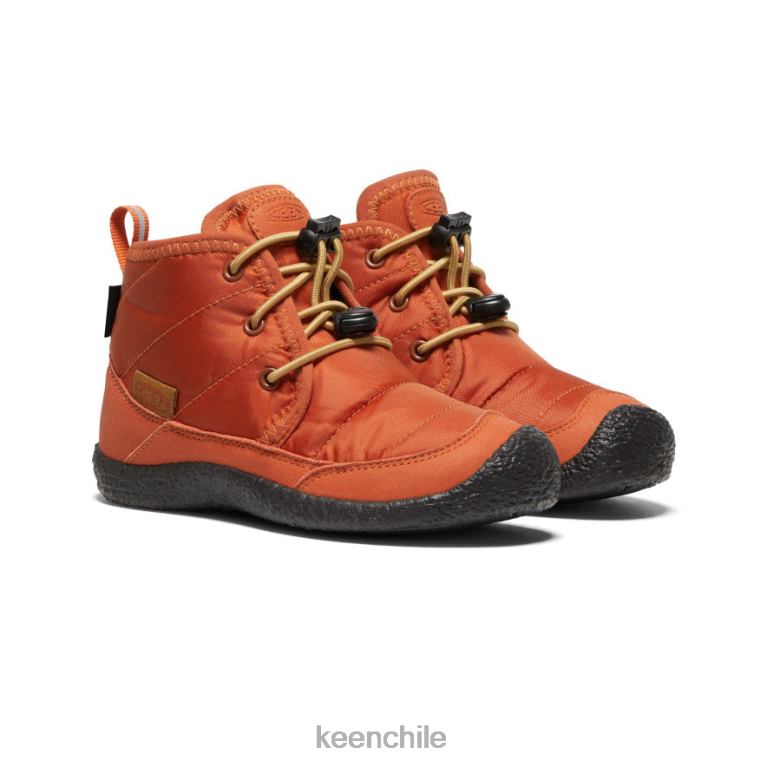 calzado KEEN chukka impermeable howser ii alfareros arcilla/negro pequeños niños J4XN6997 - Image 2