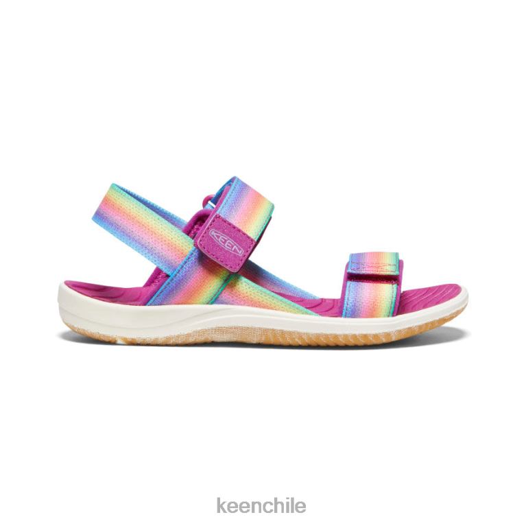 calzado KEEN correa trasera elle arcoiris/festival fucsia niños grandes J4XN6721 - Image 1