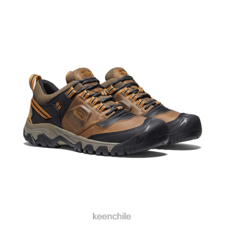 calzado KEEN cresta flexible impermeable bisonte/marrón dorado hombres J4XN6250 - Image 2