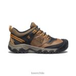 calzado KEEN cresta flexible impermeable bisonte/marrón dorado hombres J4XN6250