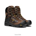 calzado KEEN dover 8" tierra oscura/negro hombres J4XN6237 - Image 2