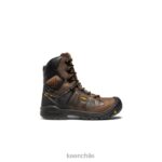 calzado KEEN dover 8" tierra oscura/negro hombres J4XN6237
