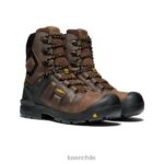 calzado KEEN dover 8" tierra oscura/negro hombres J4XN6344 - Image 2