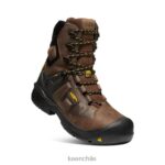 calzado KEEN dover 8" tierra oscura/negro hombres J4XN6344 - Image 3