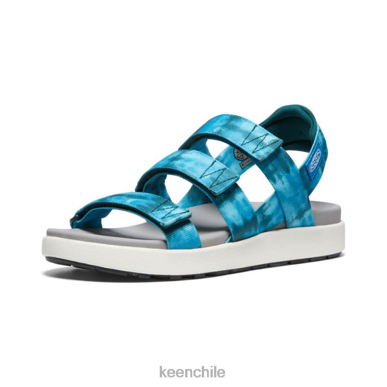 calzado KEEN elle tiras teñido anudado seamoss/blanco estrella mujer J4XN6473 - Image 3