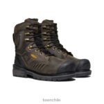 calzado KEEN filadelfia 8" marrón cascada/negro hombres J4XN6366 - Image 2