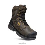 calzado KEEN filadelfia 8" marrón cascada/negro hombres J4XN6366 - Image 3
