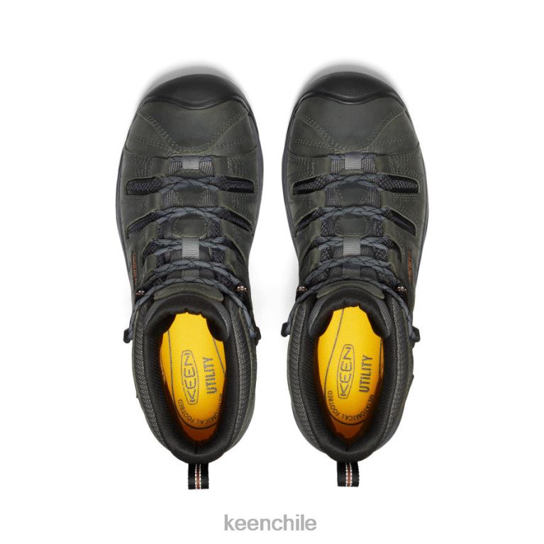 calzado KEEN Flint II impermeable medio (puntera blanda) gris acero/caparazón de tortuga hombres J4XN676 - Image 4