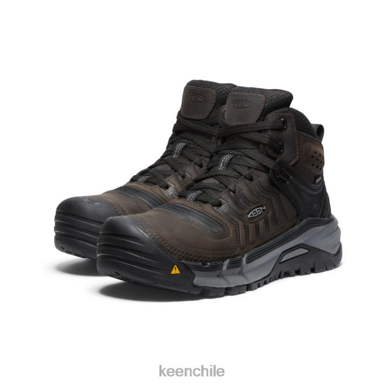 calzado KEEN kansas city+ kbf impermeable medio (puntera blanda) café en grano/negro hombres J4XN62 - Image 2