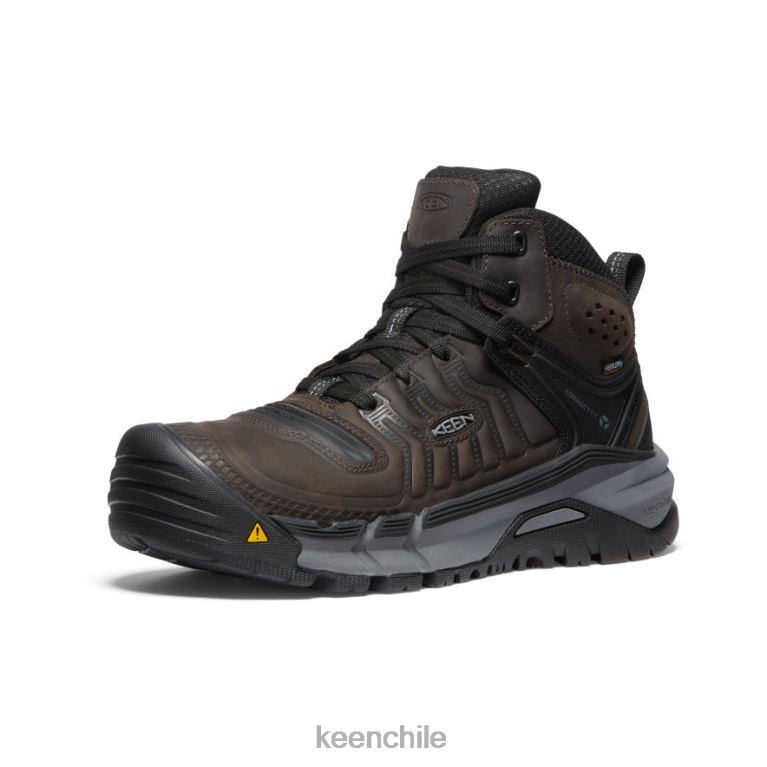 calzado KEEN kansas city+ kbf impermeable medio (puntera blanda) café en grano/negro hombres J4XN62 - Image 3