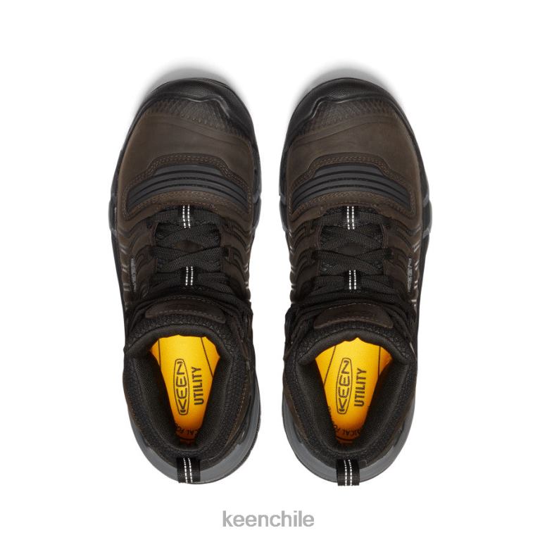 calzado KEEN kansas city+ kbf impermeable medio (puntera blanda) café en grano/negro hombres J4XN62 - Image 4
