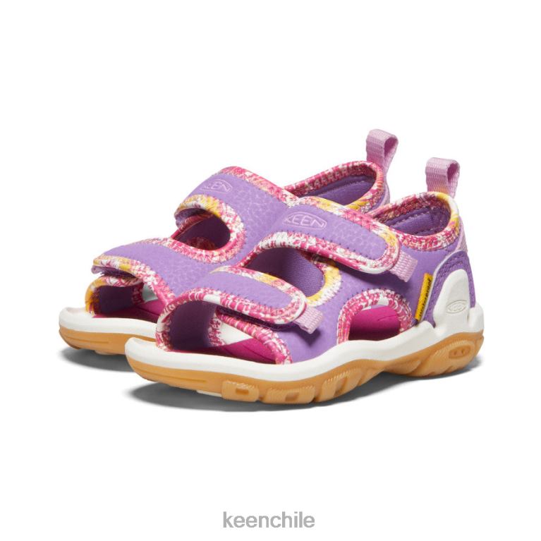 calzado KEEN Knotch Creek con puntera abierta lavanda inglesa/fucsia festival niños pequeños J4XN6815 - Image 2