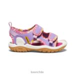 calzado KEEN Knotch Creek con puntera abierta lavanda inglesa/fucsia festival niños pequeños J4XN6815