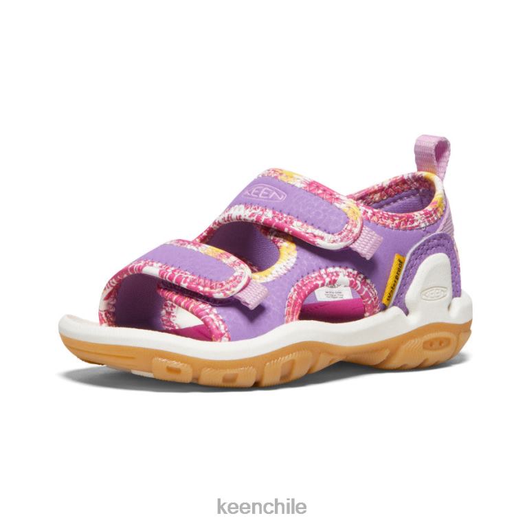 calzado KEEN Knotch Creek con puntera abierta lavanda inglesa/fucsia festival niños pequeños J4XN6815 - Image 3