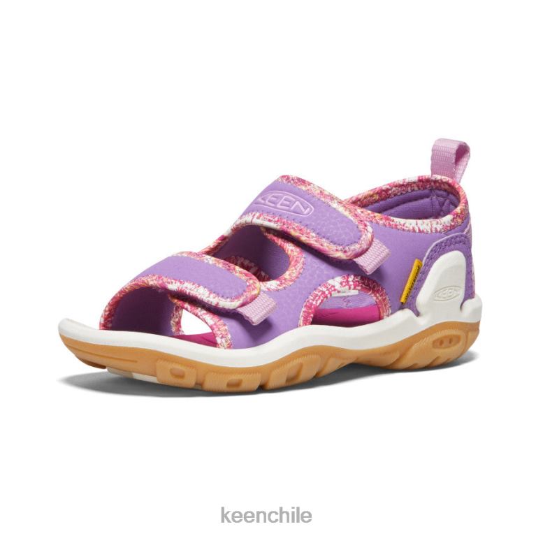 calzado KEEN Knotch Creek con puntera abierta lavanda inglesa/fucsia festival pequeños niños J4XN6770 - Image 3