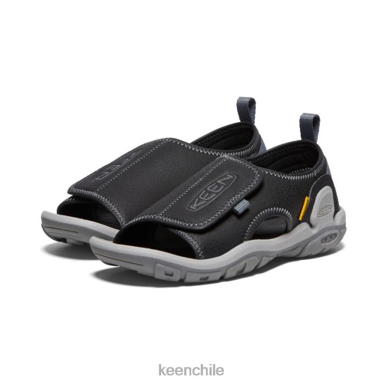 calzado KEEN Knotch River con puntera abierta negro/gris acero niños grandes J4XN6950 - Image 2