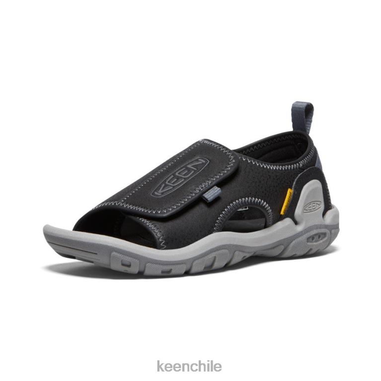 calzado KEEN Knotch River con puntera abierta negro/gris acero niños grandes J4XN6950 - Image 3