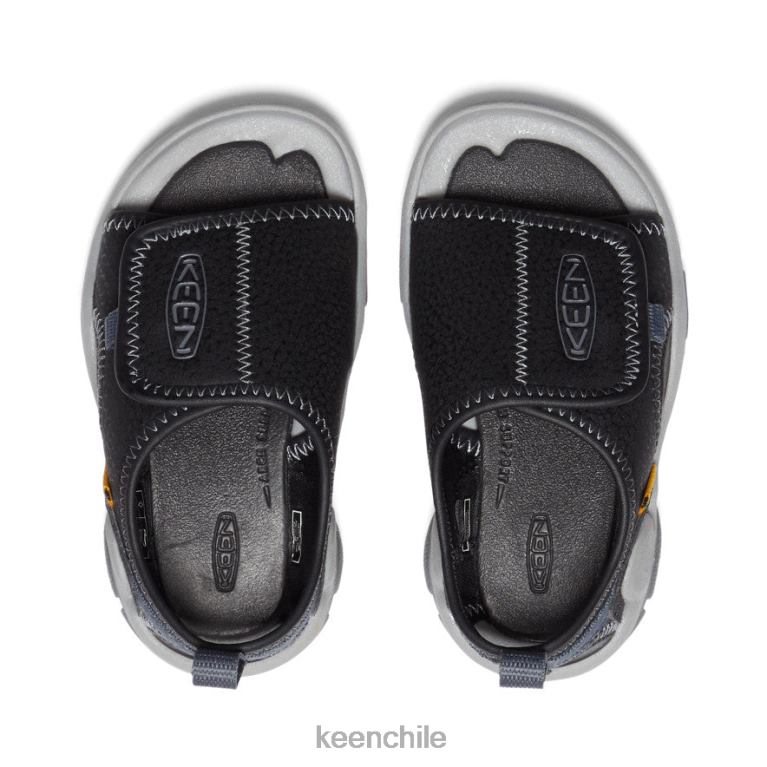 calzado KEEN Knotch River con puntera abierta negro/gris acero niños pequeños J4XN6932 - Image 4