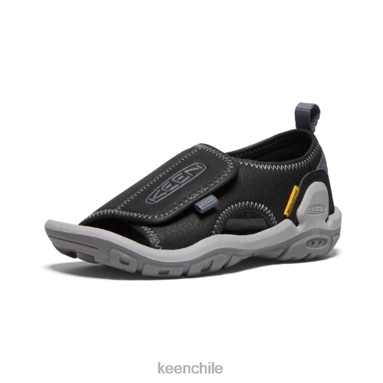 calzado KEEN Knotch River con puntera abierta negro/gris acero pequeños niños J4XN6930 - Image 3