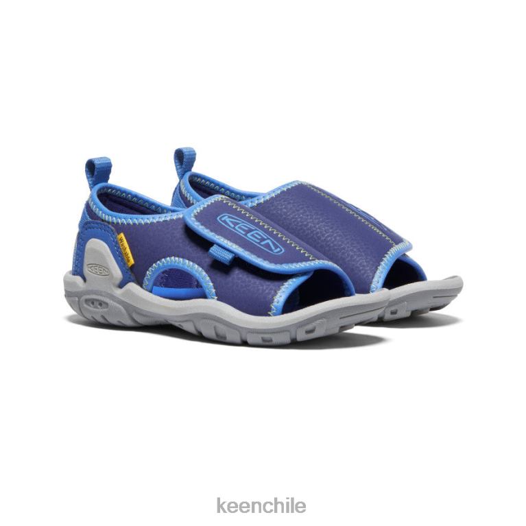 calzado KEEN Knotch River con puntera abierta profundidades brillantes de cobalto/azul pequeños niños J4XN6929 - Image 2