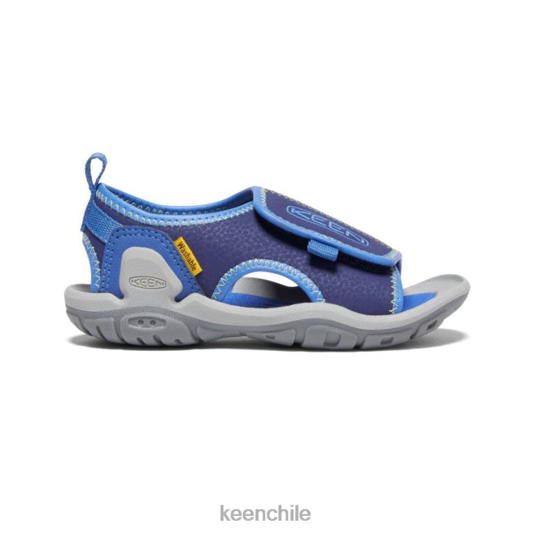 calzado KEEN Knotch River con puntera abierta profundidades brillantes de cobalto/azul pequeños niños J4XN6929 - Image 1
