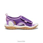 calzado KEEN Knotch River con puntera abierta tilandsia violeta/lavanda inglesa pequeños niños J4XN6931