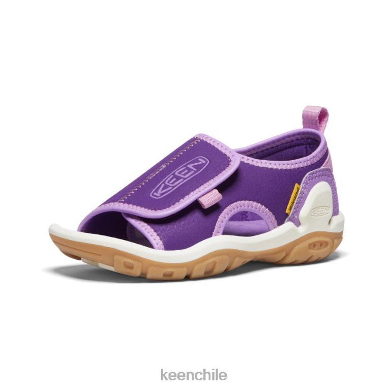 calzado KEEN Knotch River con puntera abierta tilandsia violeta/lavanda inglesa pequeños niños J4XN6931 - Image 3