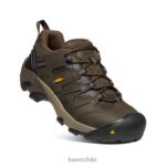calzado KEEN Lansing bajo (puntera de acero) marrón cascada/ladrillo cocido hombres J4XN6302 - Image 3