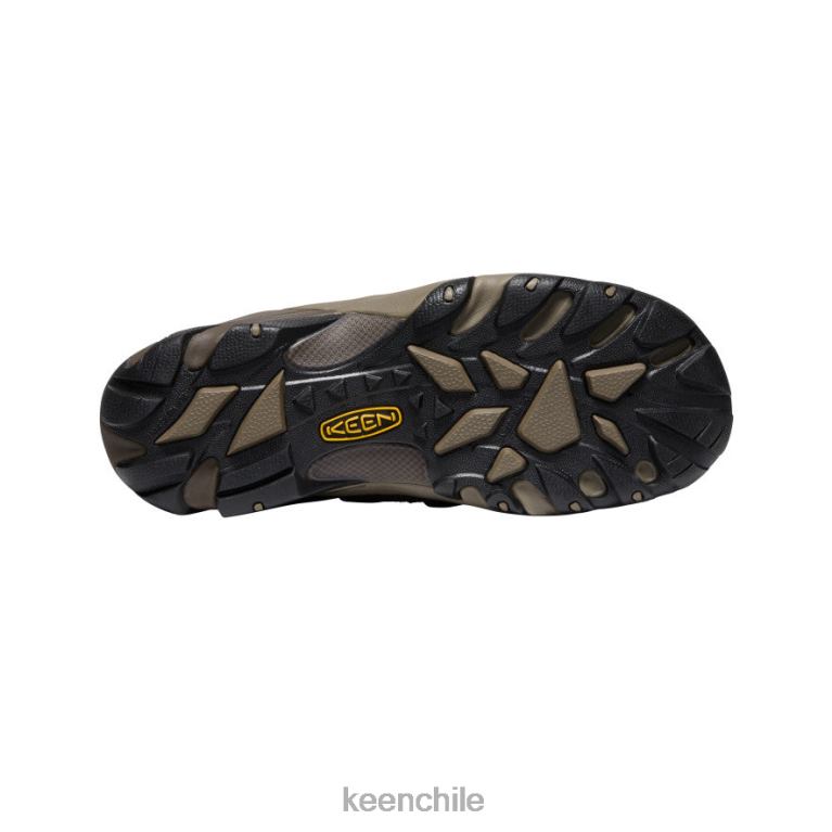 calzado KEEN Lansing bajo (puntera de acero) marrón cascada/ladrillo cocido hombres J4XN6302 - Image 4