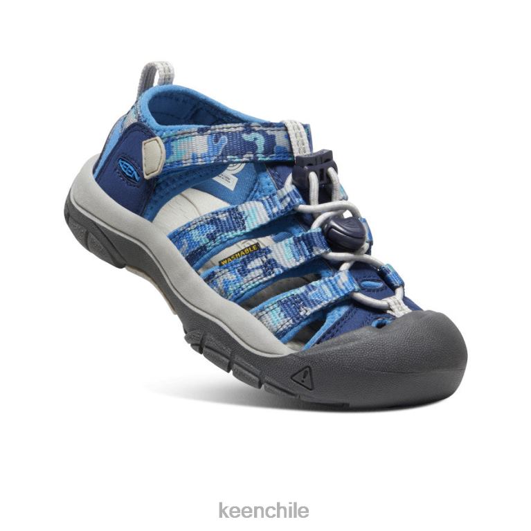 calzado KEEN newport h2 camuflaje/cobalto brillante pequeños niños J4XN6748 - Image 3