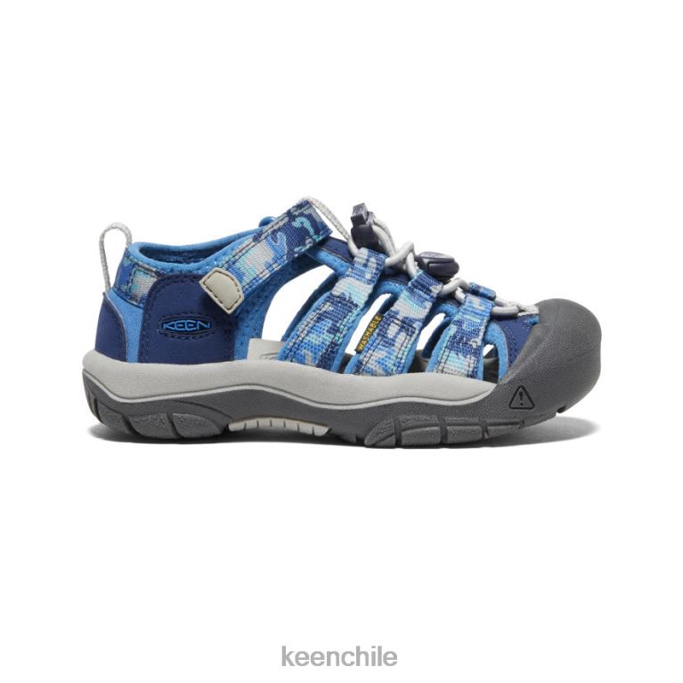 calzado KEEN newport h2 camuflaje/cobalto brillante pequeños niños J4XN6748 - Image 1