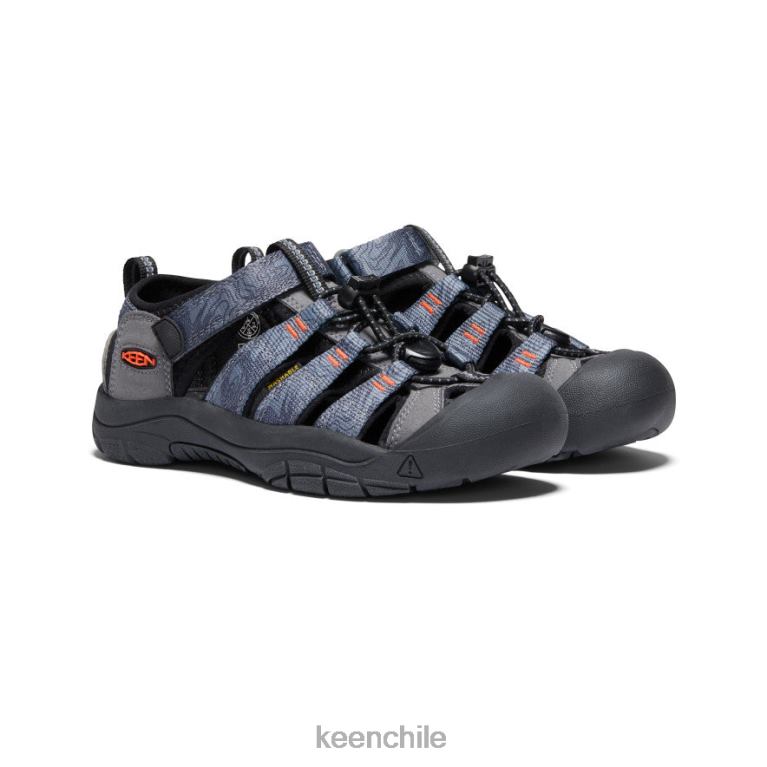 calzado KEEN newport h2 gris acero/negro niños grandes J4XN6755 - Image 2