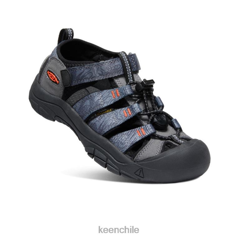 calzado KEEN newport h2 gris acero/negro niños grandes J4XN6755 - Image 3