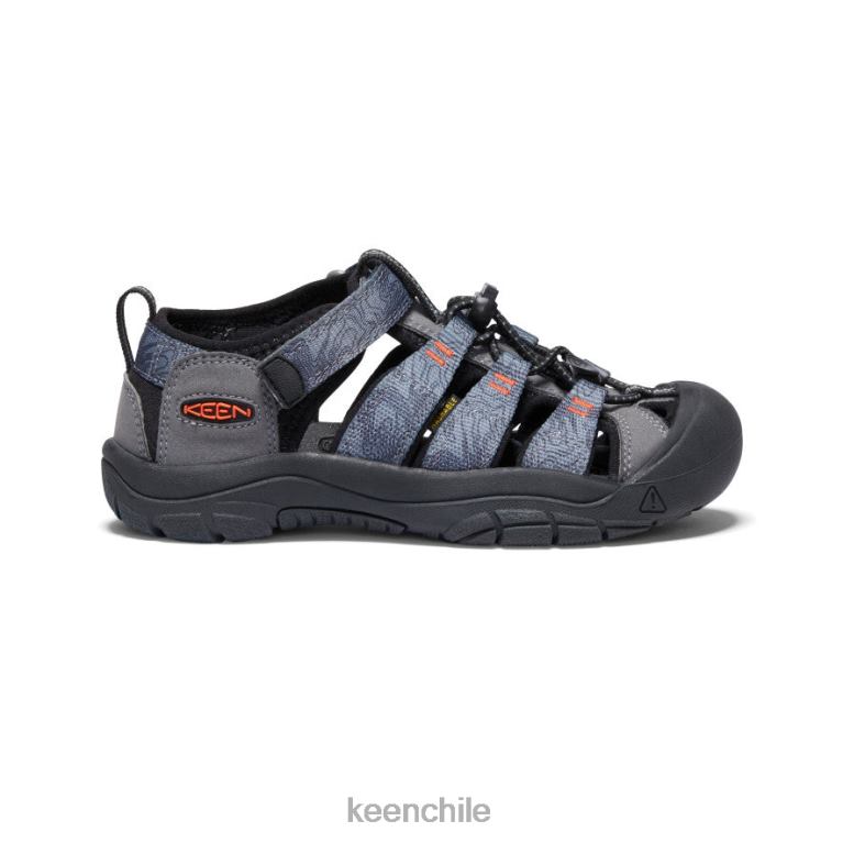 calzado KEEN newport h2 gris acero/negro niños grandes J4XN6755 - Image 1