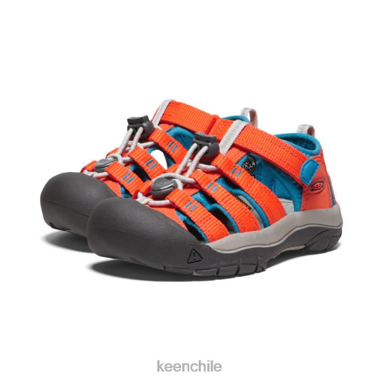 calzado KEEN newport h2 naranja seguridad/azul fiordo pequeños niños J4XN6738 - Image 2