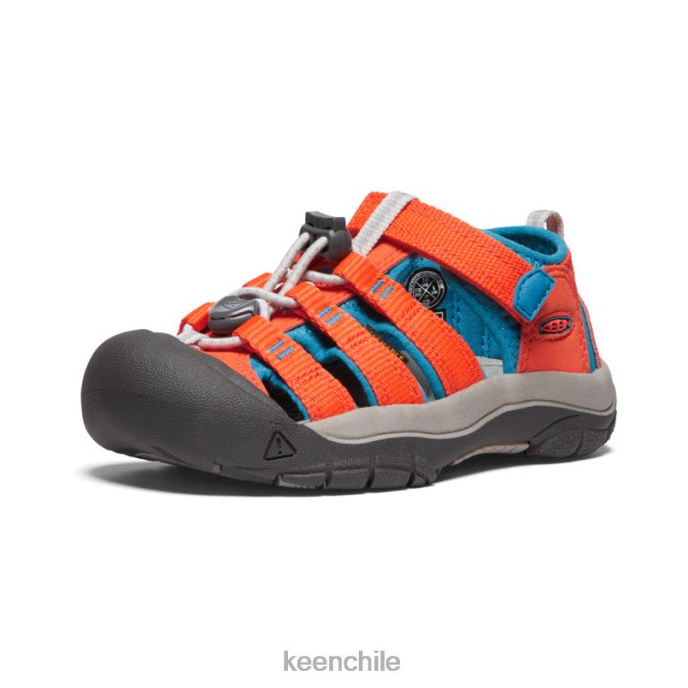 calzado KEEN newport h2 naranja seguridad/azul fiordo pequeños niños J4XN6738 - Image 3